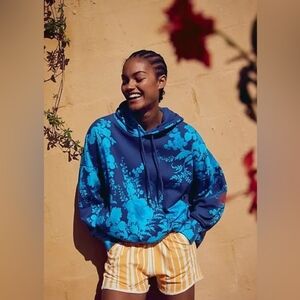 Free People Movement Moving To The Finish Floral Hoodie